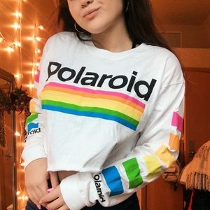 Rainbow Polaroid Graphic T-shirt!